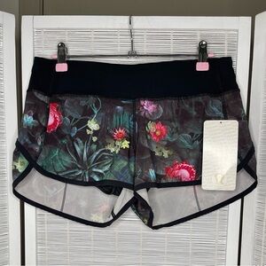 Lululemon Speed Up Short Curious Jungle Print Multi / Black Size 6 New with Tags